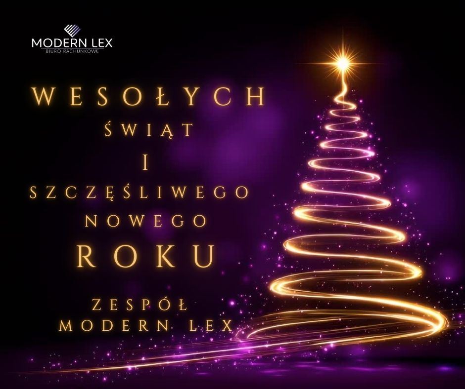 Życzenia świąteczne Modern Lex – Wesołych Świąt Bożego Narodzenia i Szczęśliwego Nowego Roku